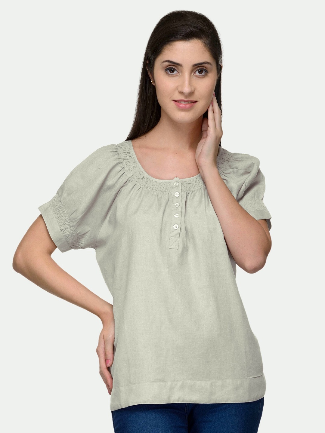 

PATRORNA Women Beige Top