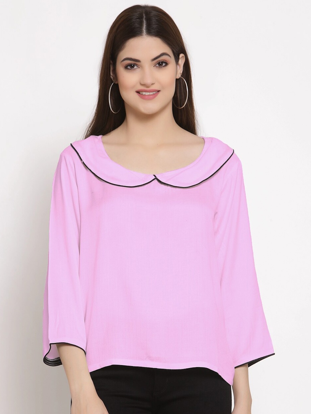 

PATRORNA Women Pink Solid Top