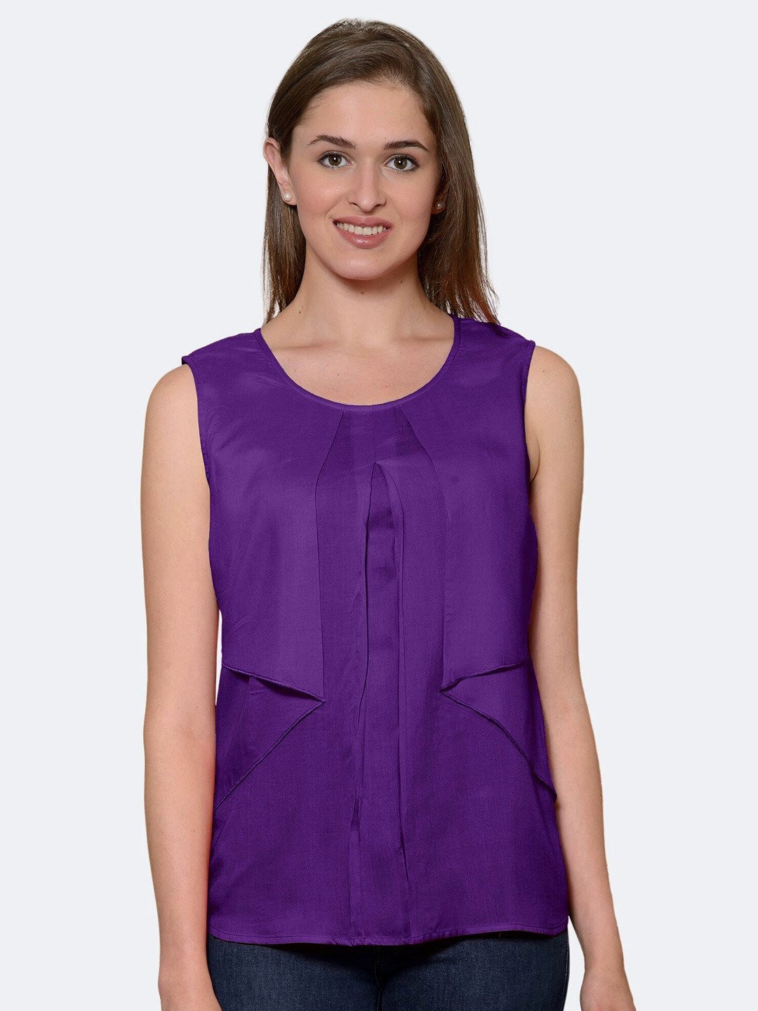 

PATRORNA Purple Layered Top