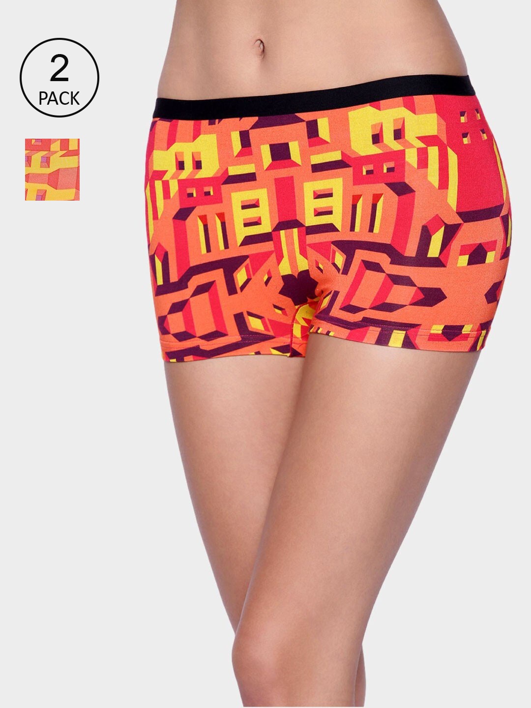 

bummer Women Pack Of 2 Assorted Boy Shorts