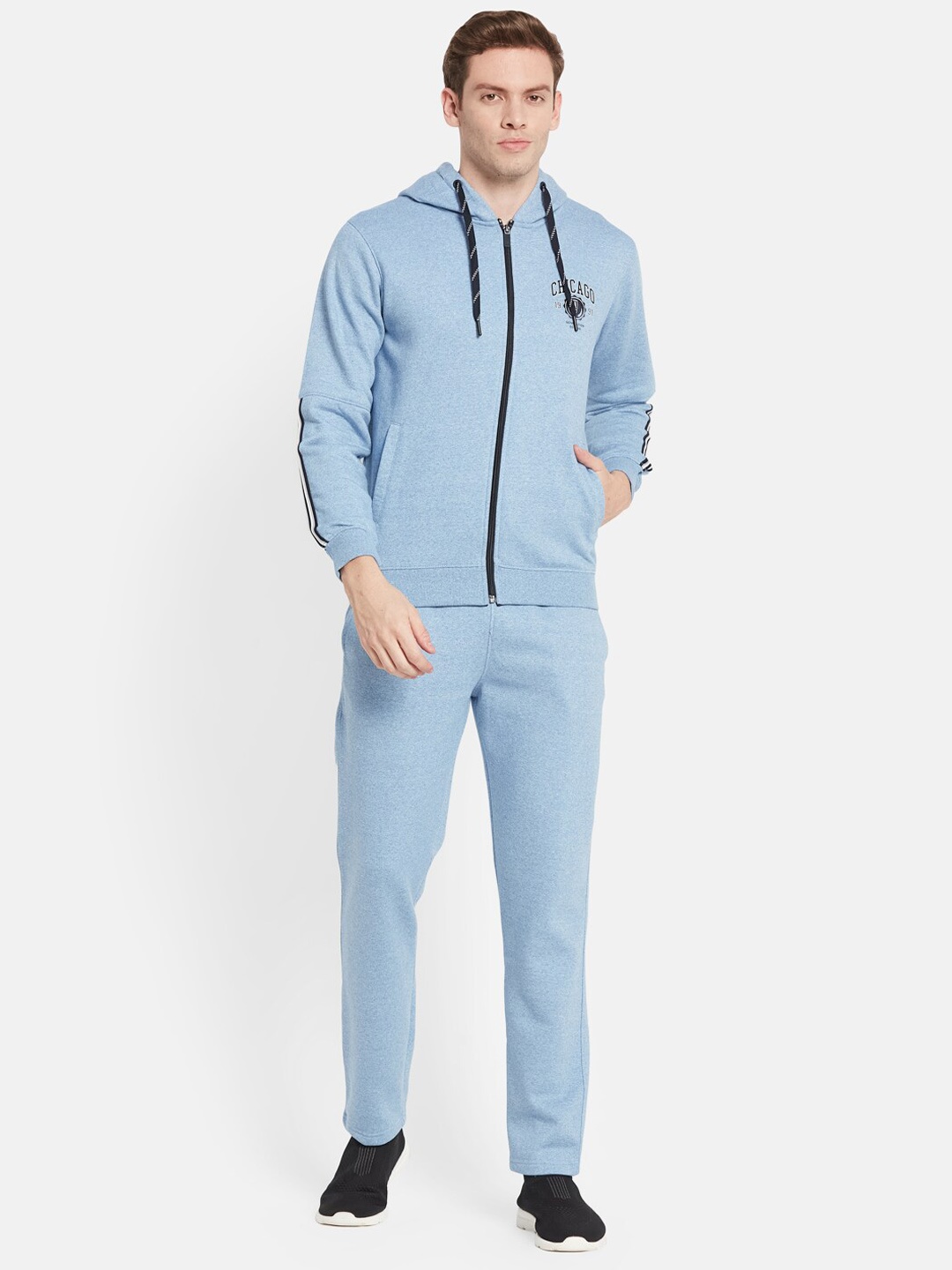 

Octave Men Blue Solid Cotton Tracksuits
