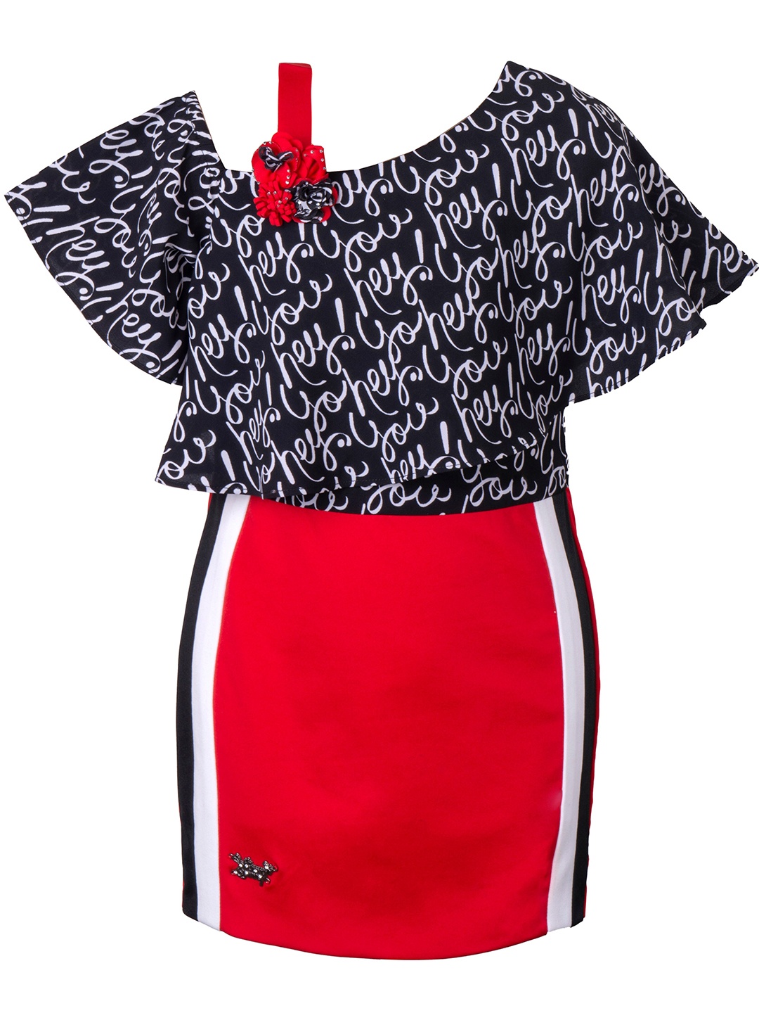 

Hunny Bunny Red One Shoulder Sheath Dress