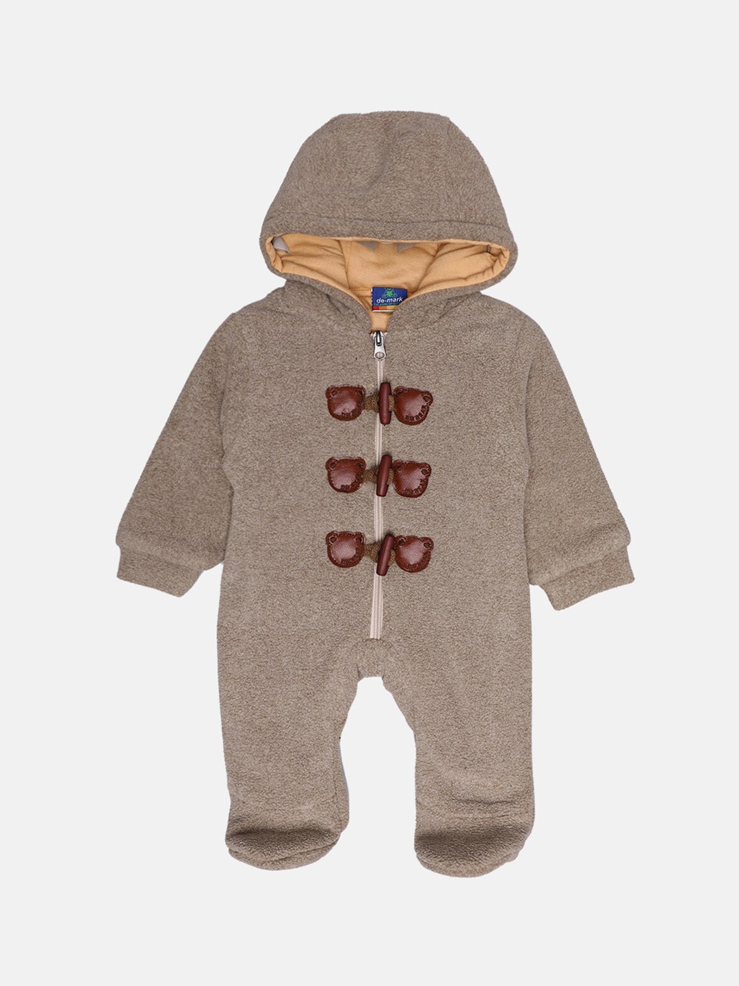 

CHIMPRALA Kids Grey Cotton Rompers