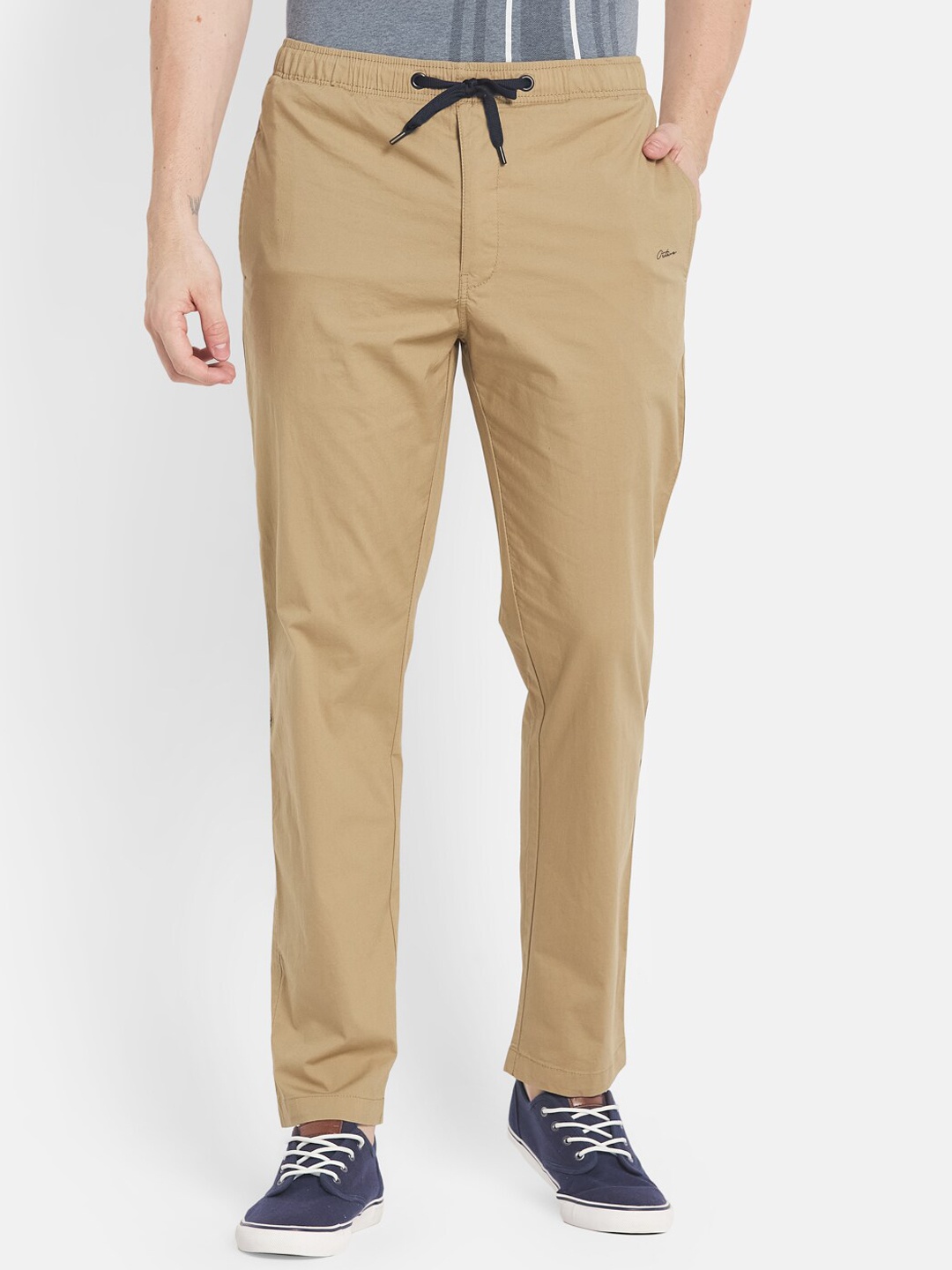 

Octave Men Khaki Solid Track Pant