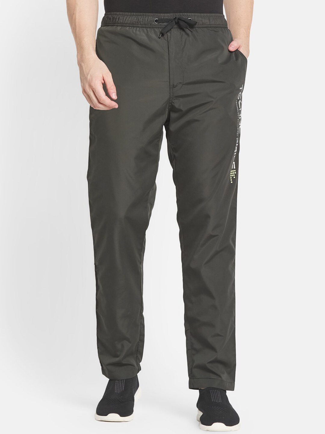 

Octave Men Green Solid Cotton Track Pants