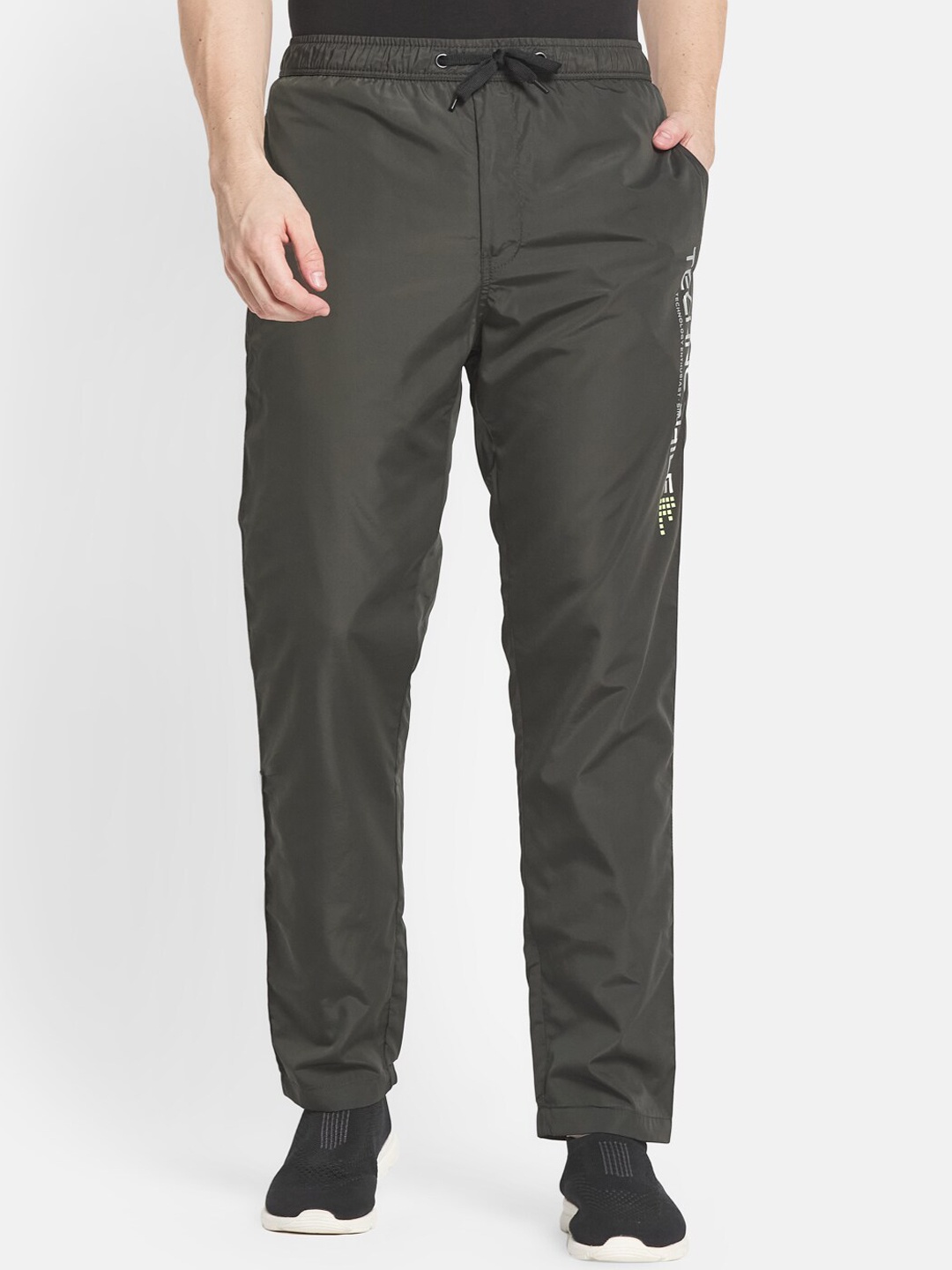 

Octave Men Plus Size Green Solid Regular Fit Track Pants