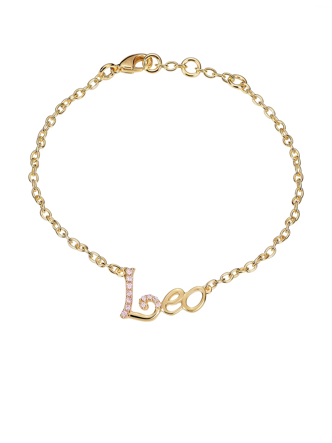 

LA SOULA Unisex Gold-Plated Sterling Silver Charm Bracelet