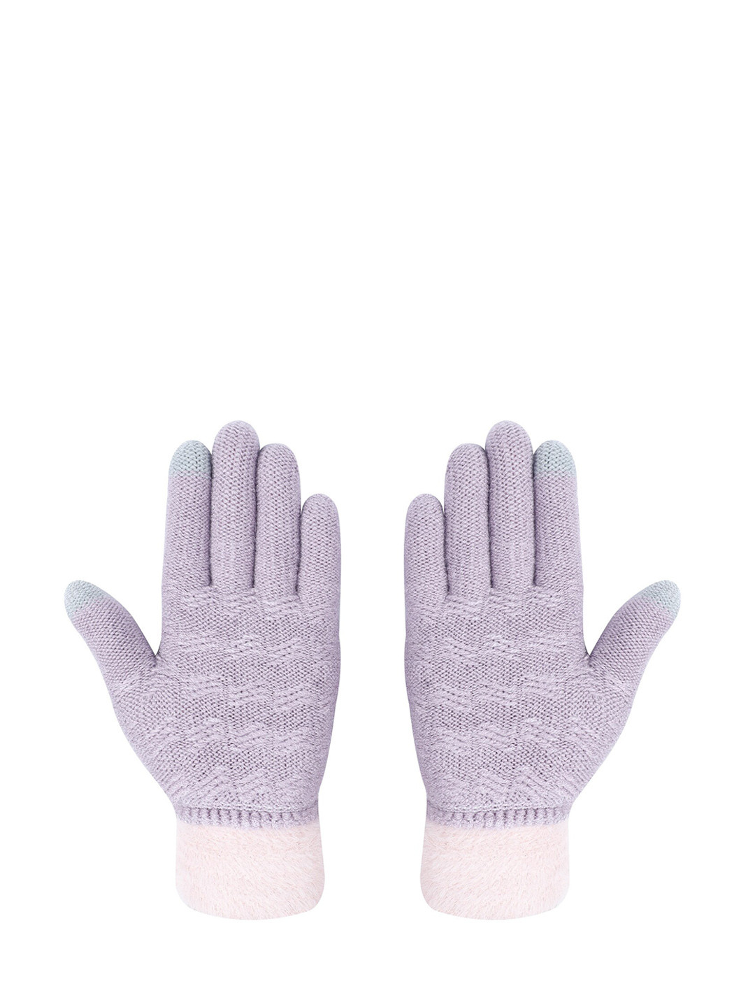 

LOOM LEGACY Women Purple Self Design Gloves
