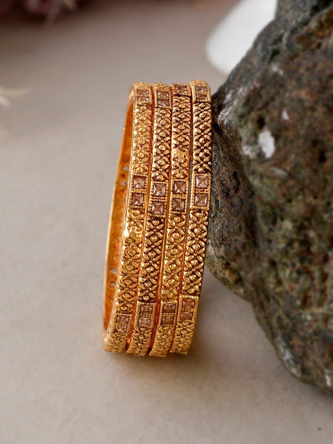 

Shoshaa Women Gold-Plated Bangle