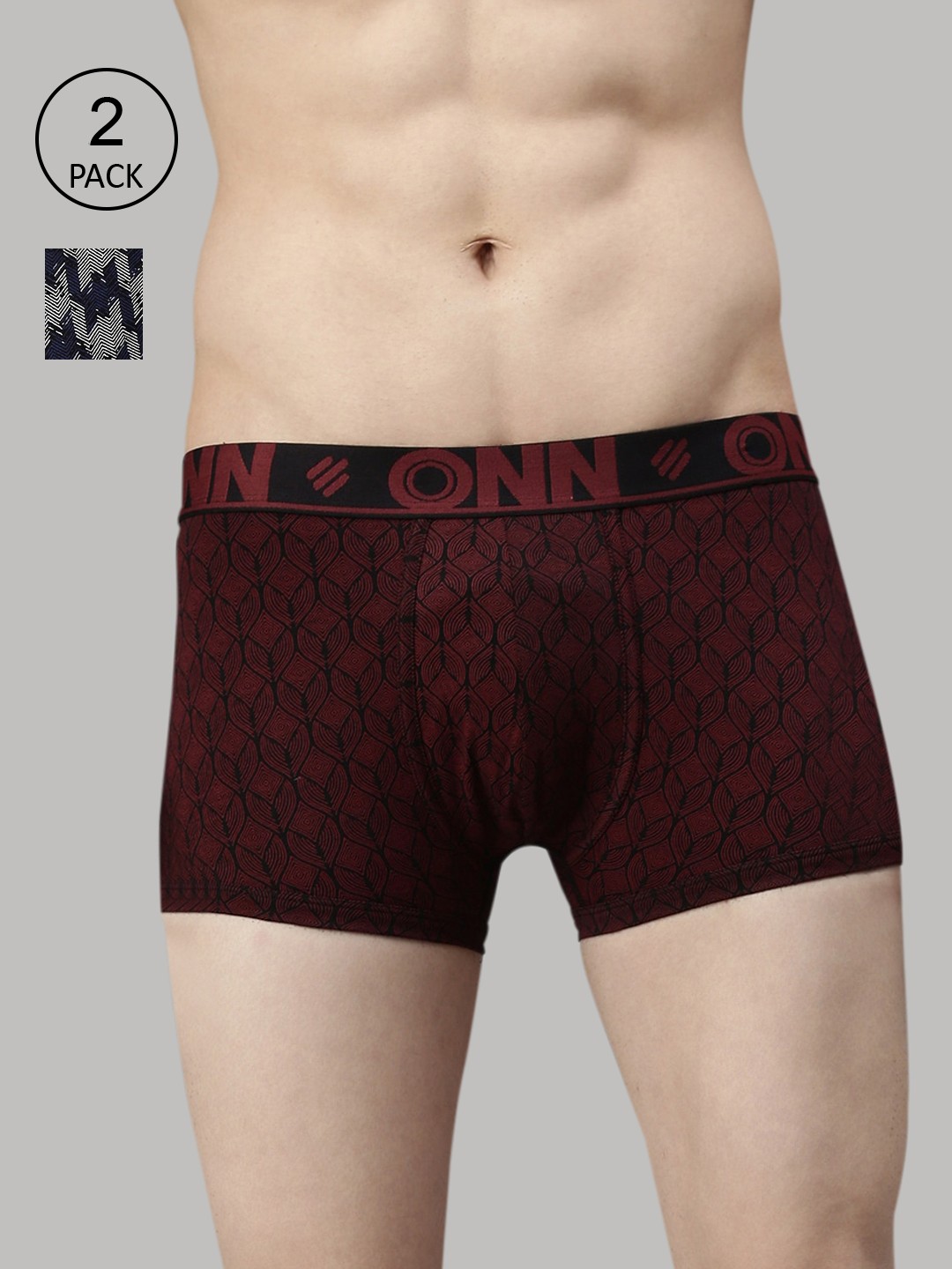 

ONN Men Plus Size Assorted Printed Trunk ONN_283_AFBLU_WN_2PC