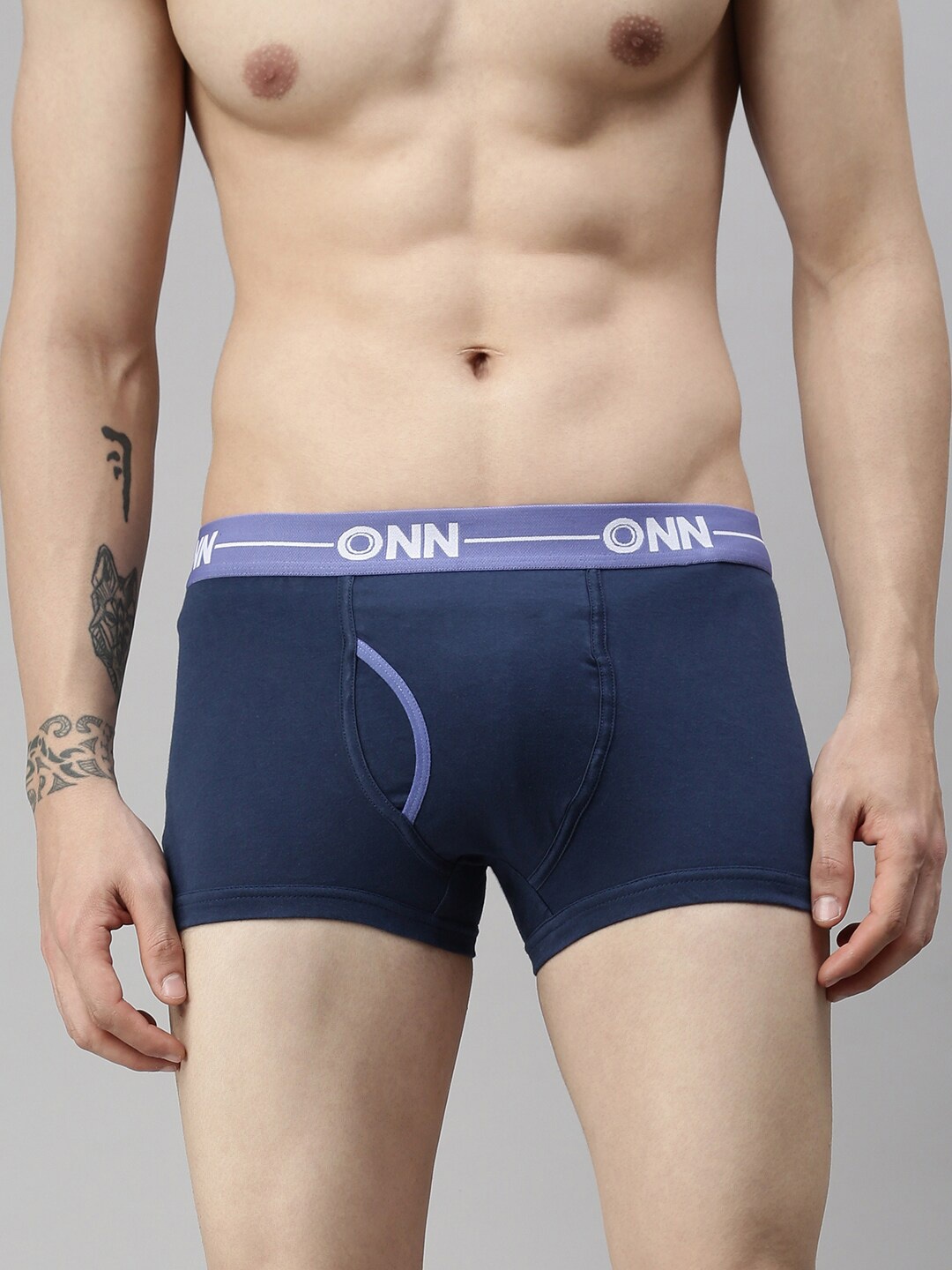

ONN Men Pack of 2 Blue Solid Trunk ONN_264_AFBLU_2PC