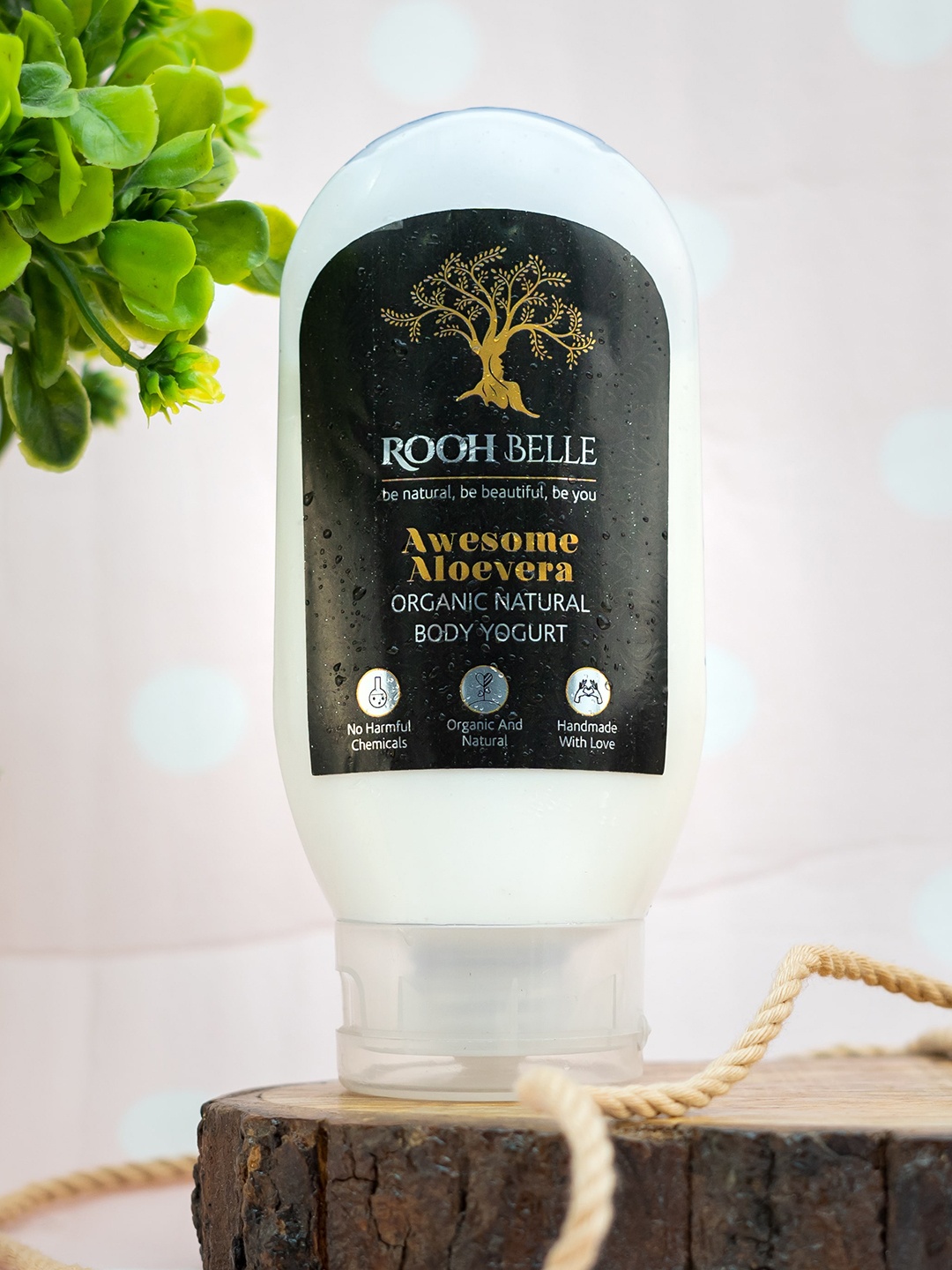 

Roohbelle Awesome Aloevera Organic Natural Body Yoghurt 100gm, White