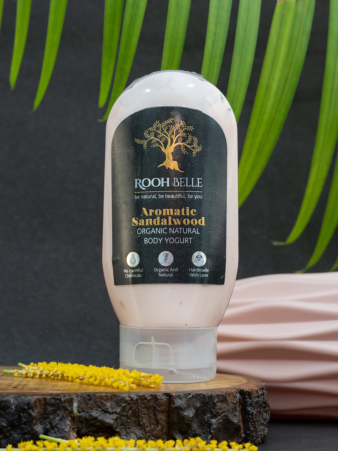

Roohbelle Aromatic Sandalwood Organic Natural Body Yoghurt 100gm, Beige