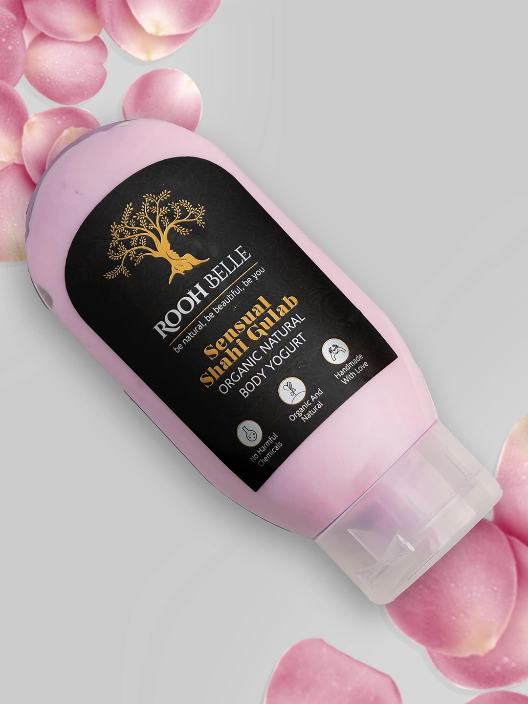 

Roohbelle Sensual Shahi Gulab Organic Natural Body Yoghurt 100gm, Pink