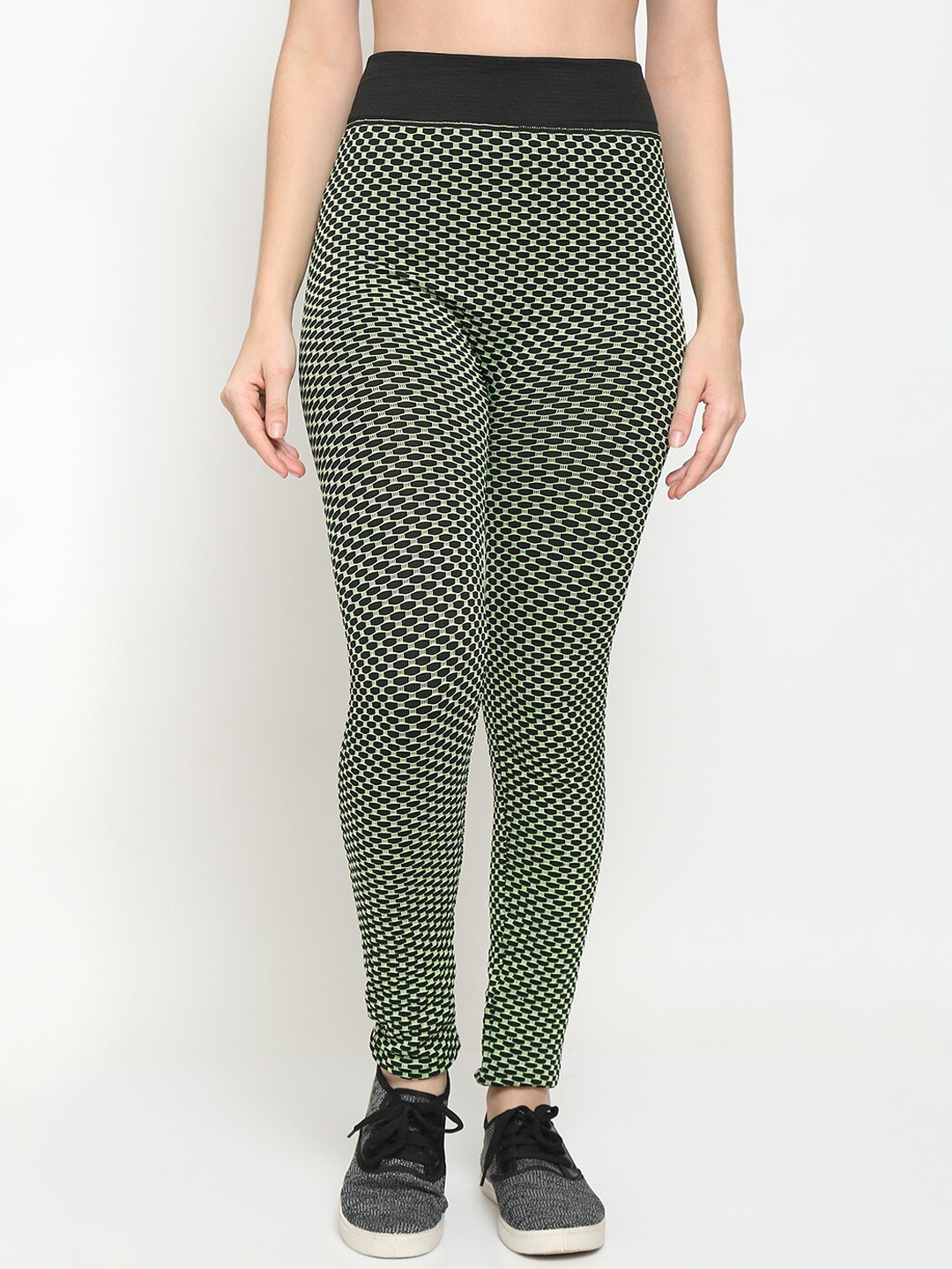 

GRACIT Women Green Printed Tights