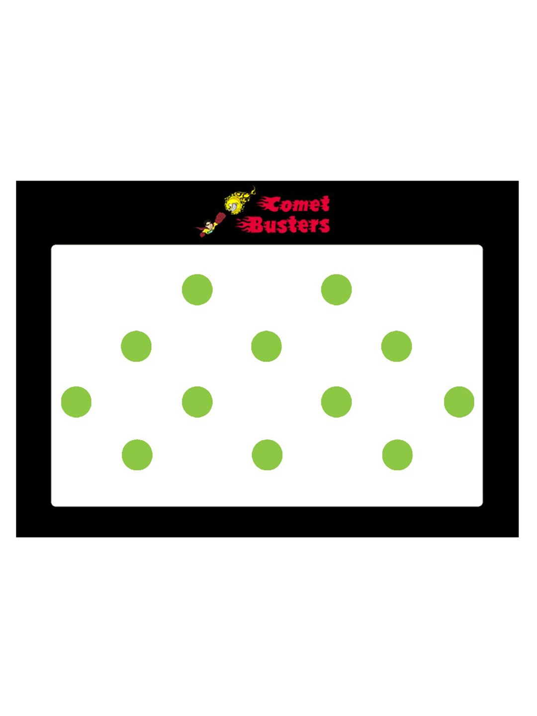 

Comet Busters 12 Pcs Reusable Circular Bindis - Green