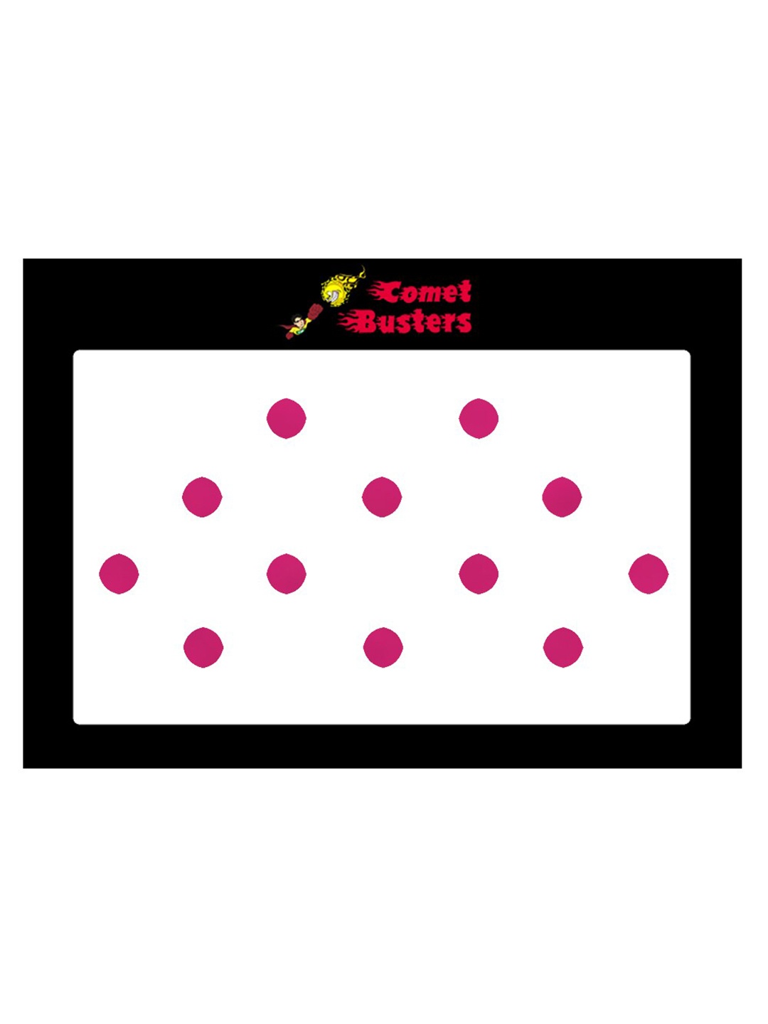 

Comet Busters 12 Pcs Reusable Designer Bindis - Pink