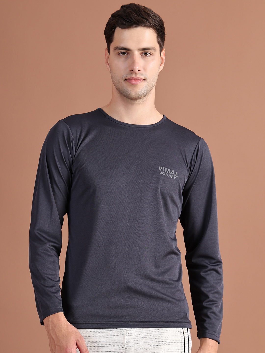 

MACK JONNEY JONNEY Men Grey T-shirt