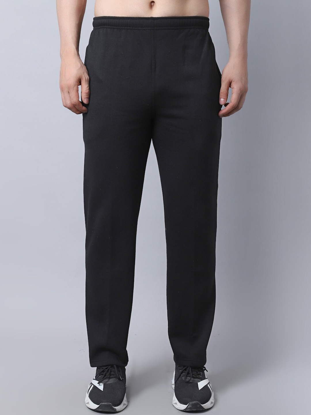 

VIMAL JONNEY Men Black Solid Track Pants