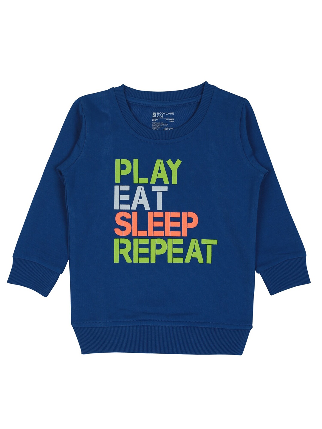 

Bodycare Kids Boys Printed Cotton Sweatshirt, Blue