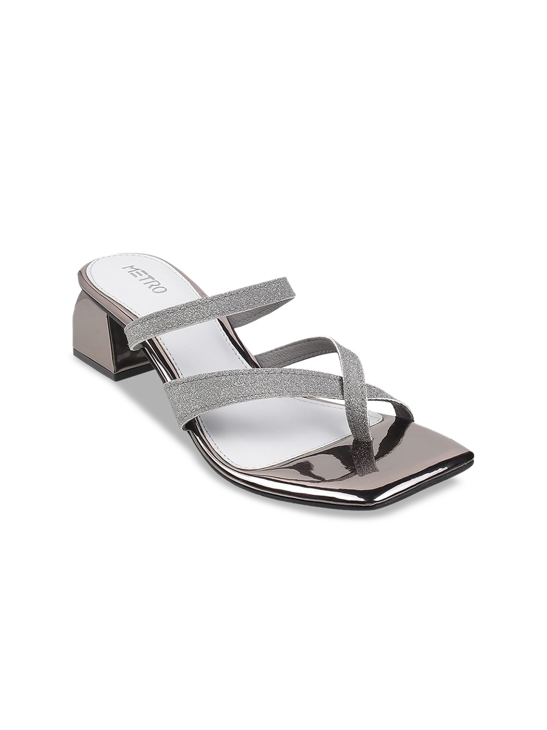 

Metro Women Grey Block Sandals