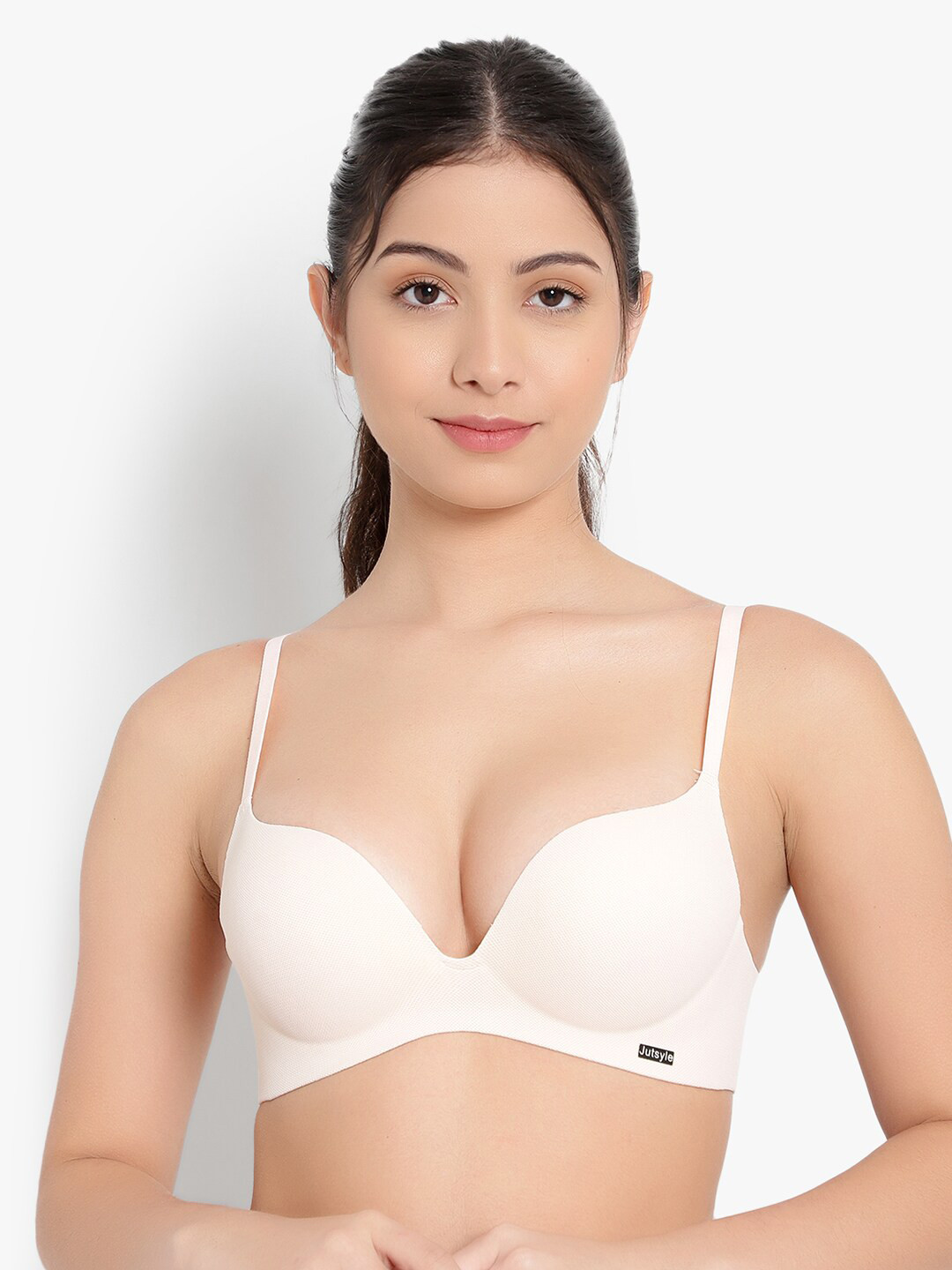 

PARKHA Beige Half Coverage Heavily Padded Bra