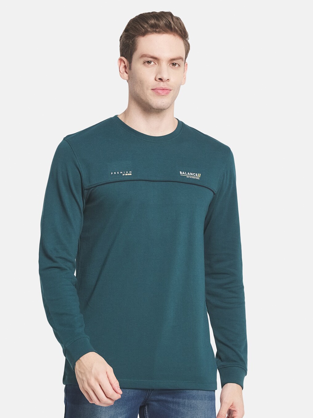 

METTLE Men Green T-shirt