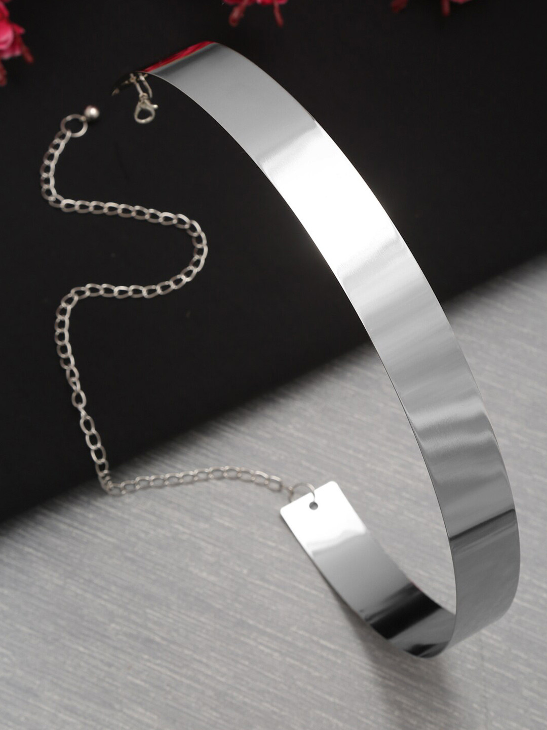 

Shining Diva Fashion Women Belt, Silver
