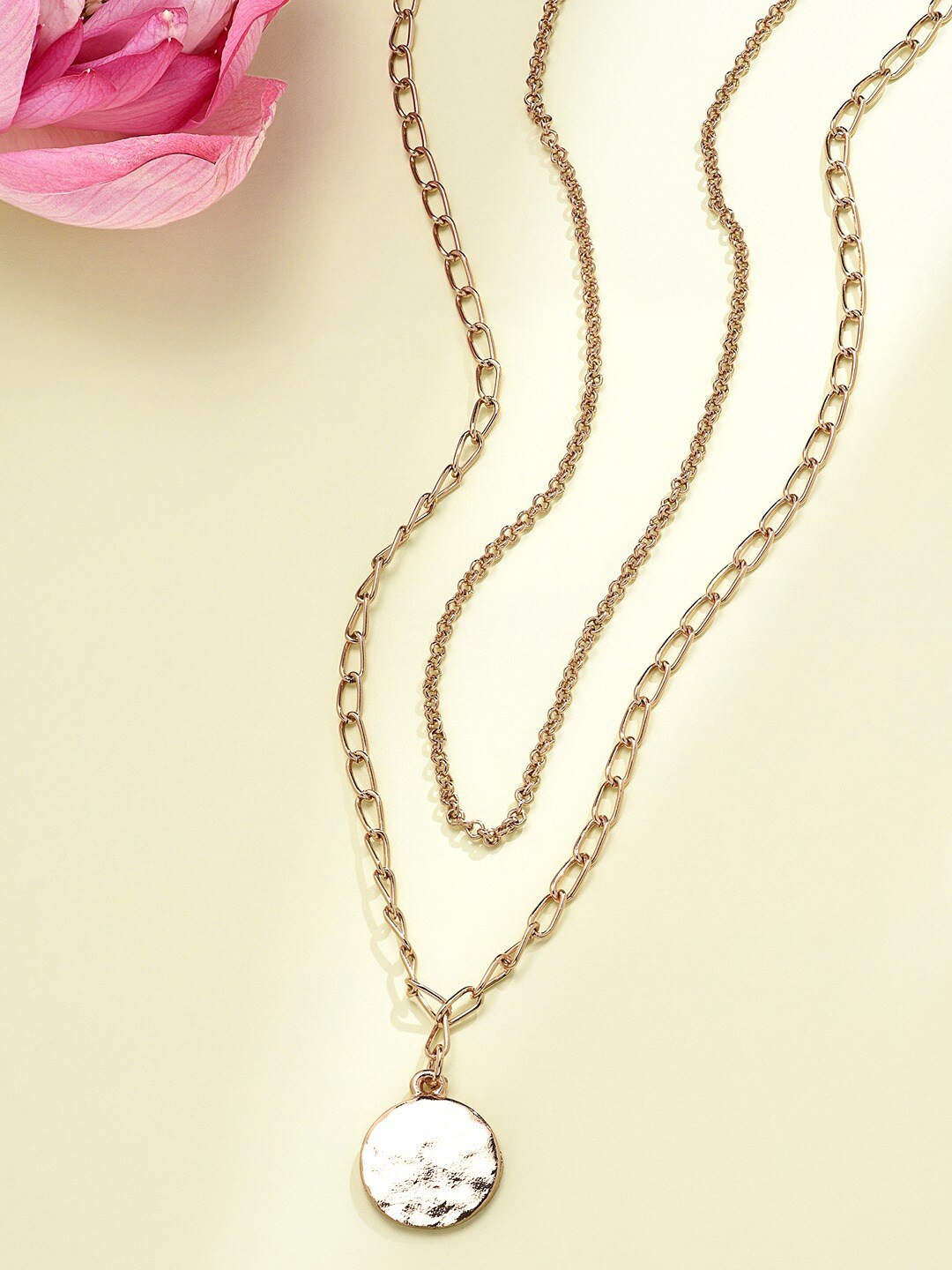 

AMI Women Gold-Toned Gold-Plated Layered Chain