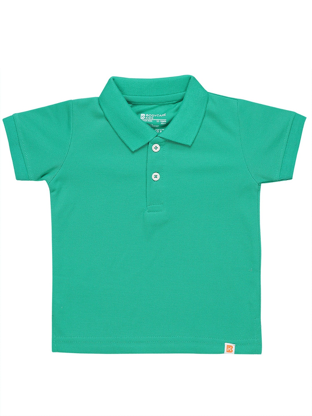 

Bodycare Kids Boys Green Polo Collar Short Sleeves T-shirt