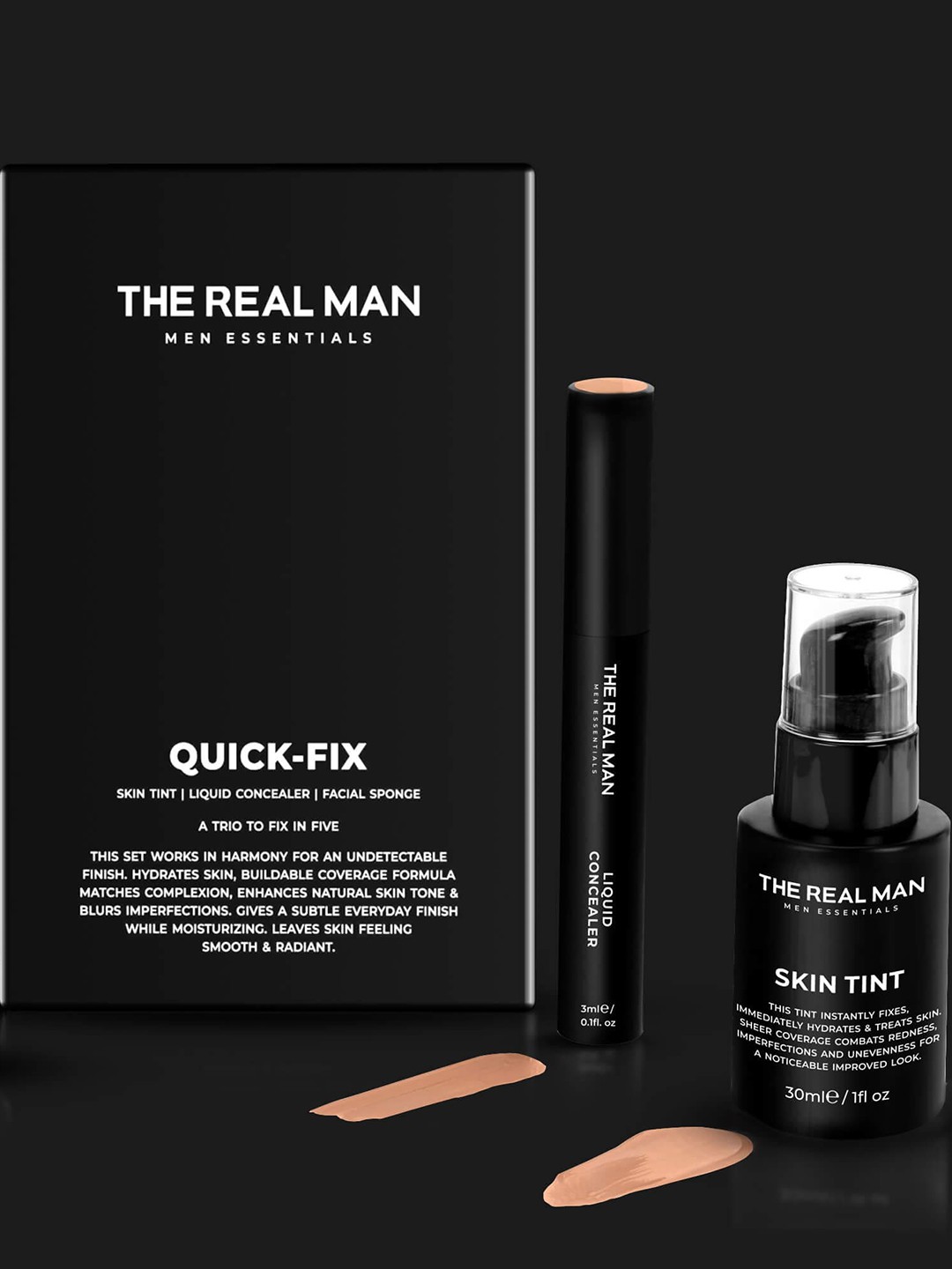 

THE REAL MAN Quick Fix Makeup Set - Tan 04, Beige
