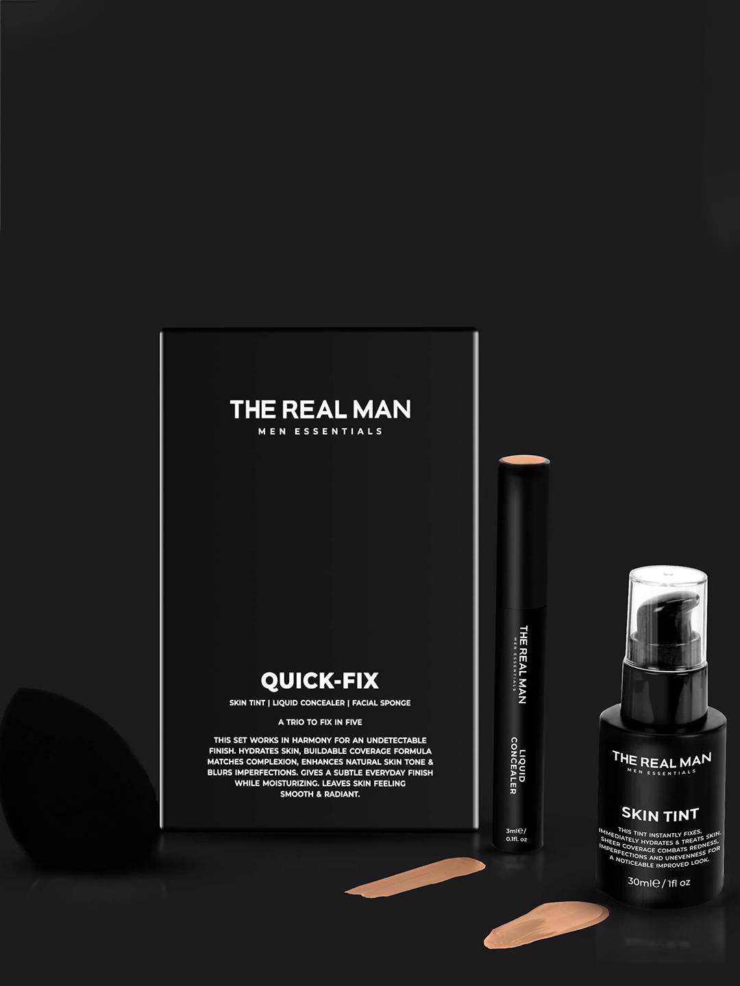

THE REAL MAN Quick Fix Makeup Set - Deep 05, Beige