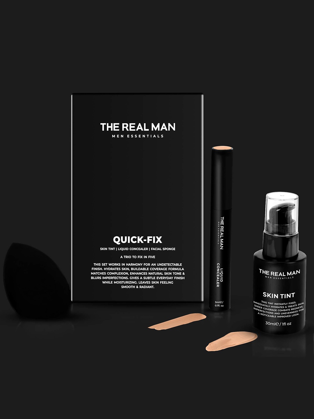 

THE REAL MAN Quick Fix Makeup Set - Medium 03, Beige