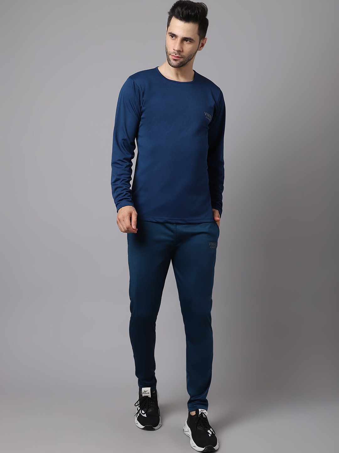 

VIMAL JONNEY Men Blue Solid Tracksuit