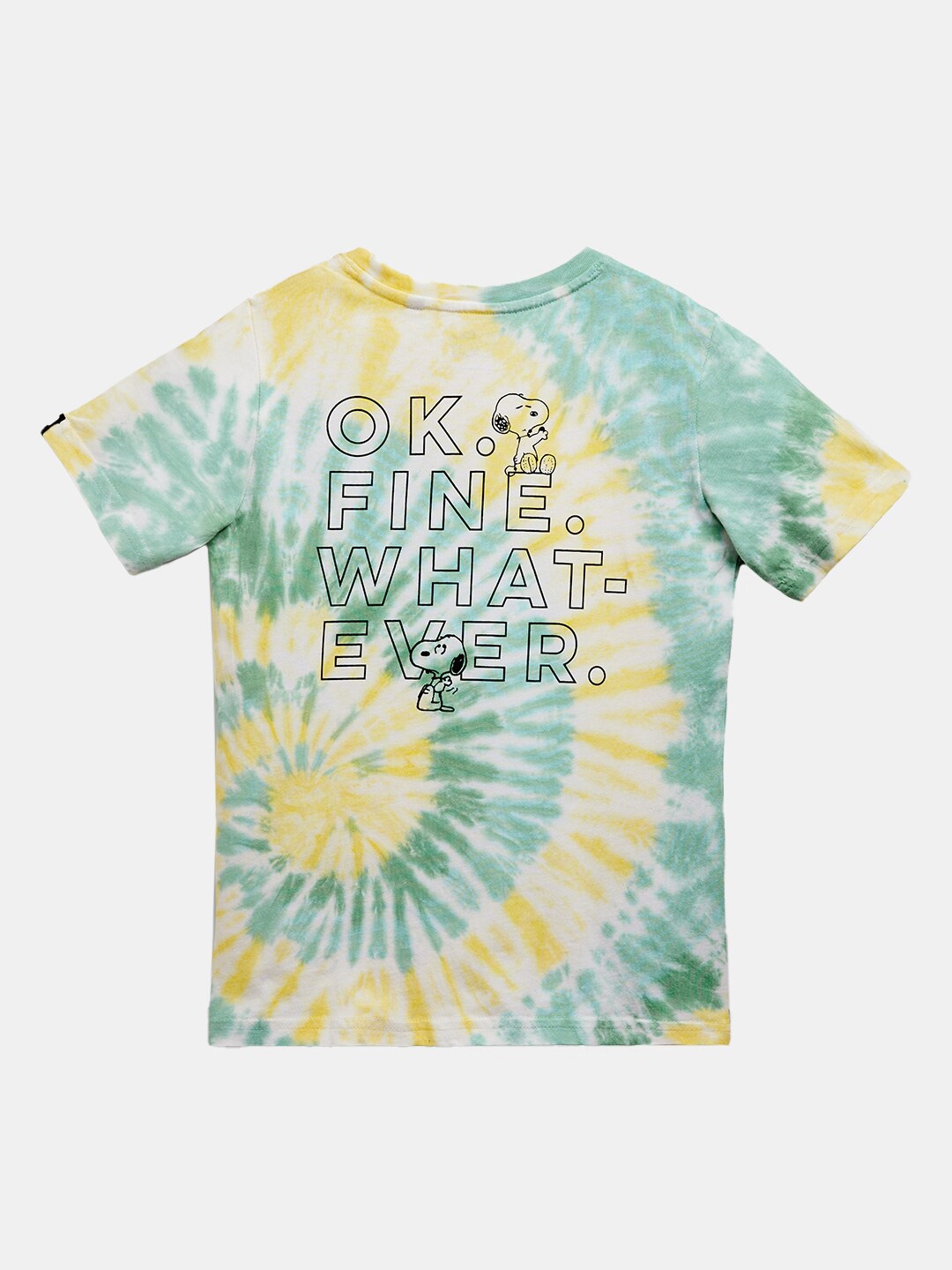 

The Souled Store Boys White Tie and Dye Dyed T-shirt