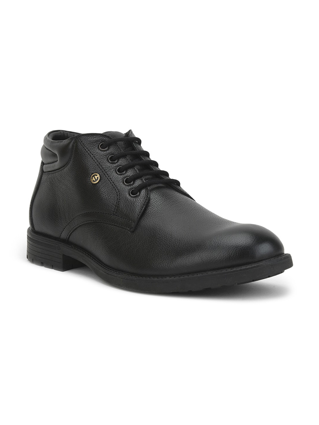 

Liberty Men Textured Leather Regular Boots, Black