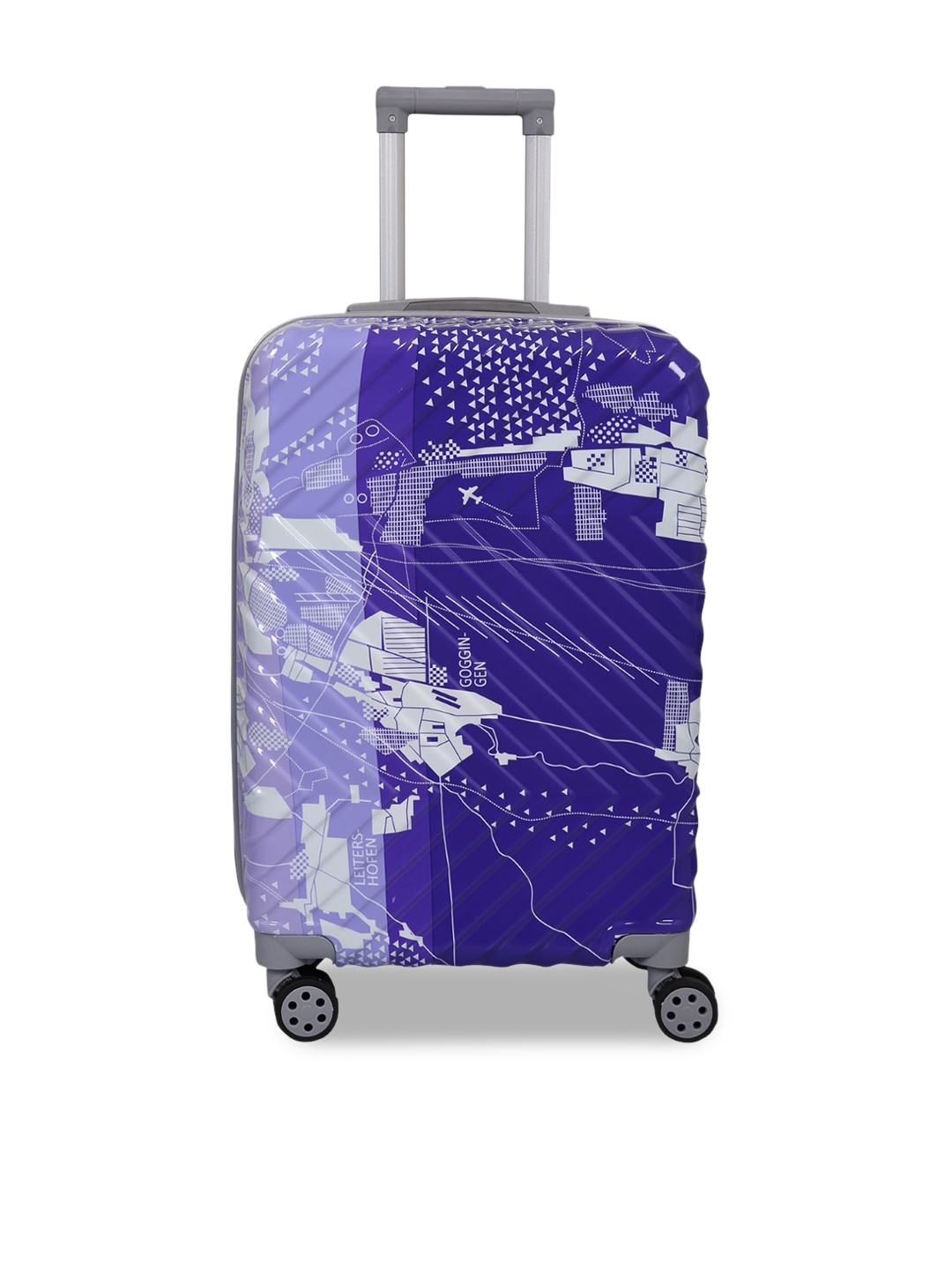

Polo Class Purple Printed Trolley Bag