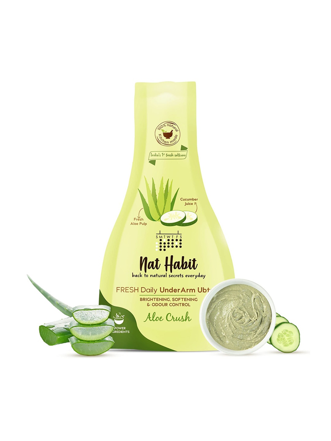 

Nat Habit Aloe Crush UnderArm Ubtan 40ml, Green