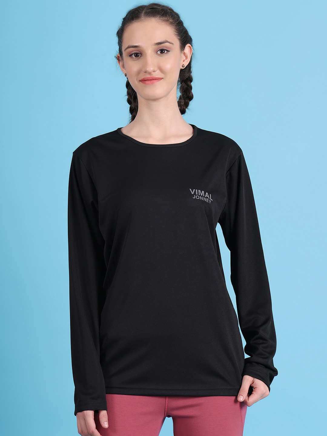 

MACK JONNEY JONNEY Women Black T-shirt