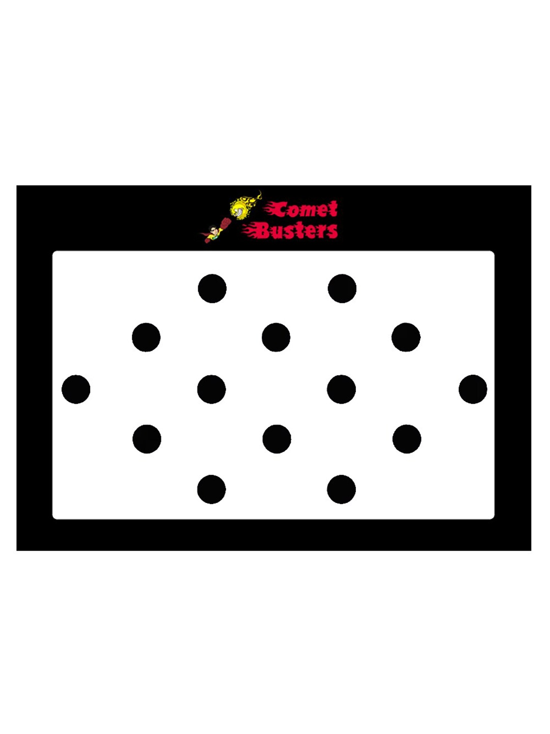 

Comet Busters 14 Pcs Reusable Bindis - Black