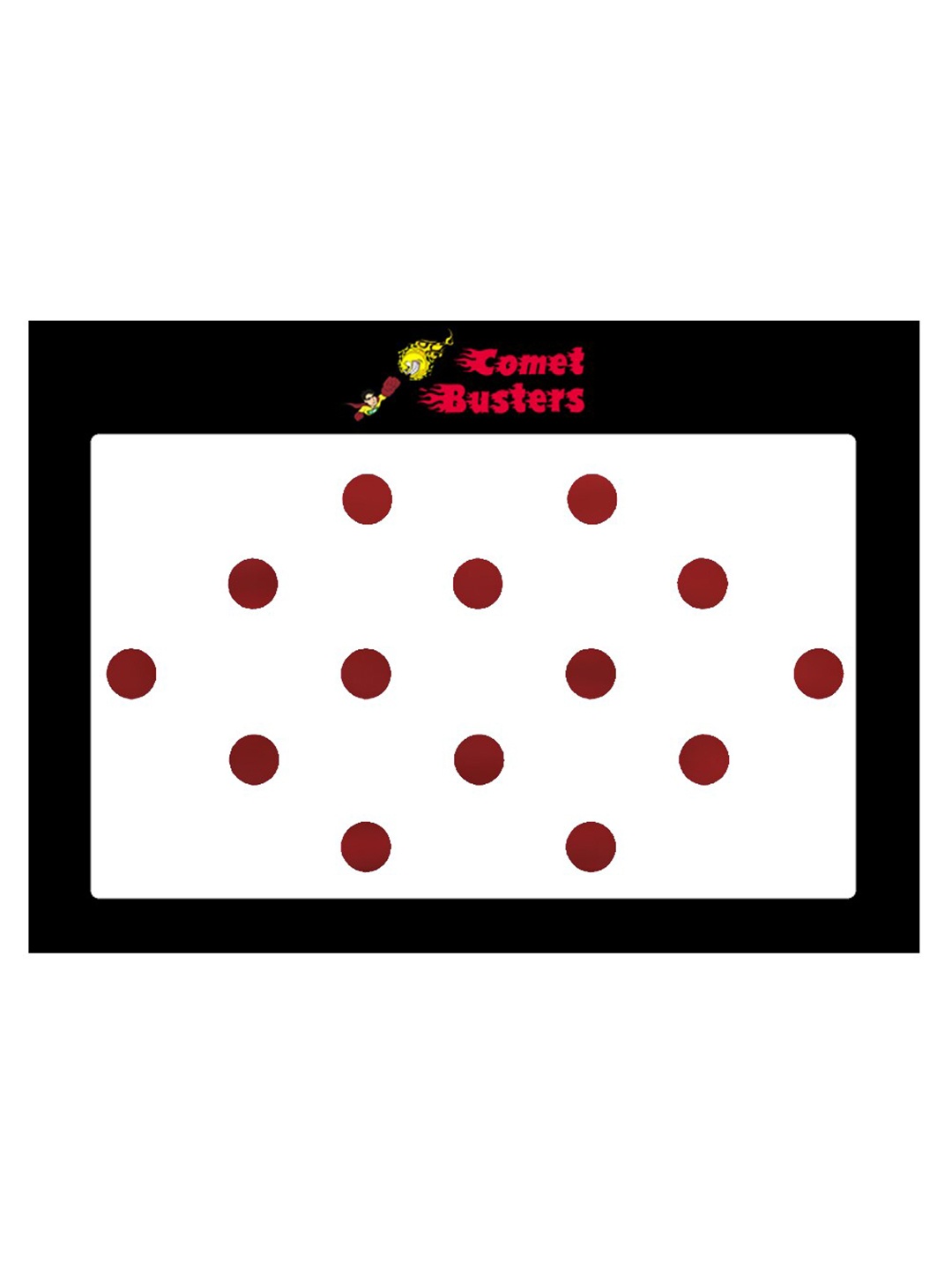 

Comet Busters 14 Pcs Reusable Bindis - Maroon