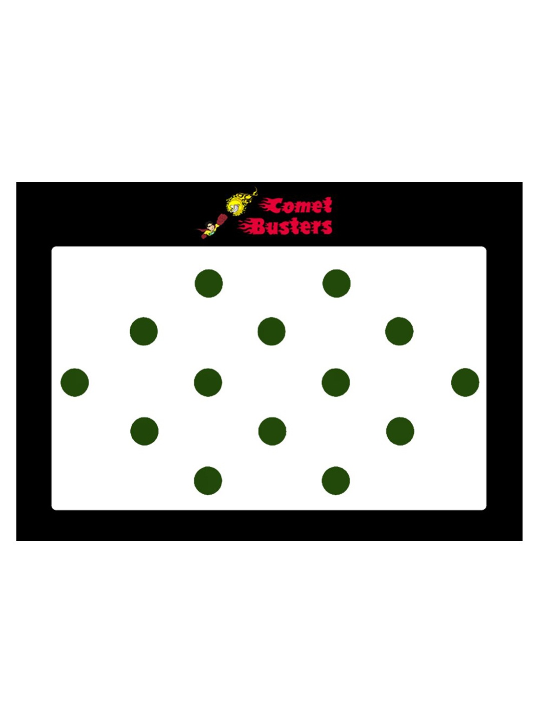 

Comet Busters 14 Pcs Reusable Bindis - Dark Green