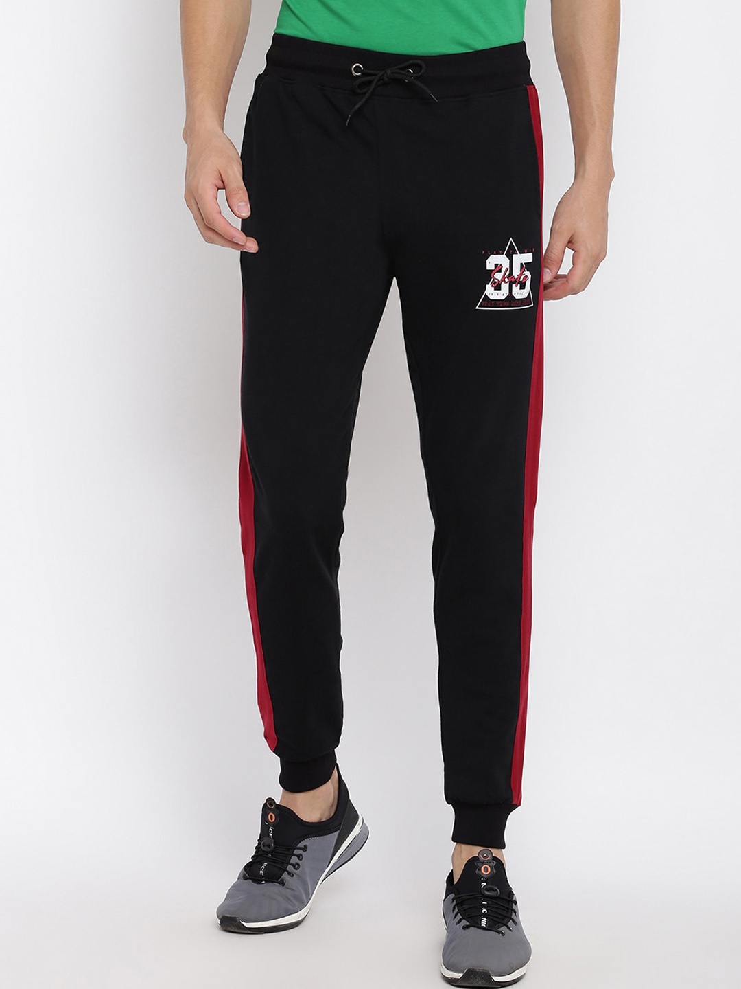 

abof Men Black Joggers Trousers