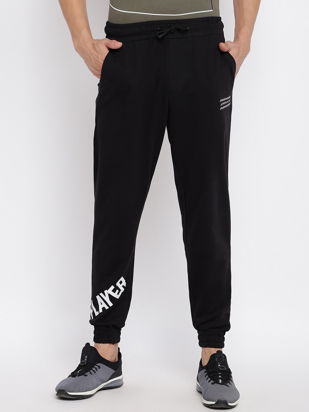 

abof Men Black Joggers Trousers
