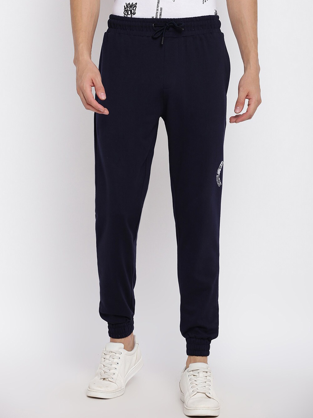 

abof Men Navy Blue Joggers Trousers