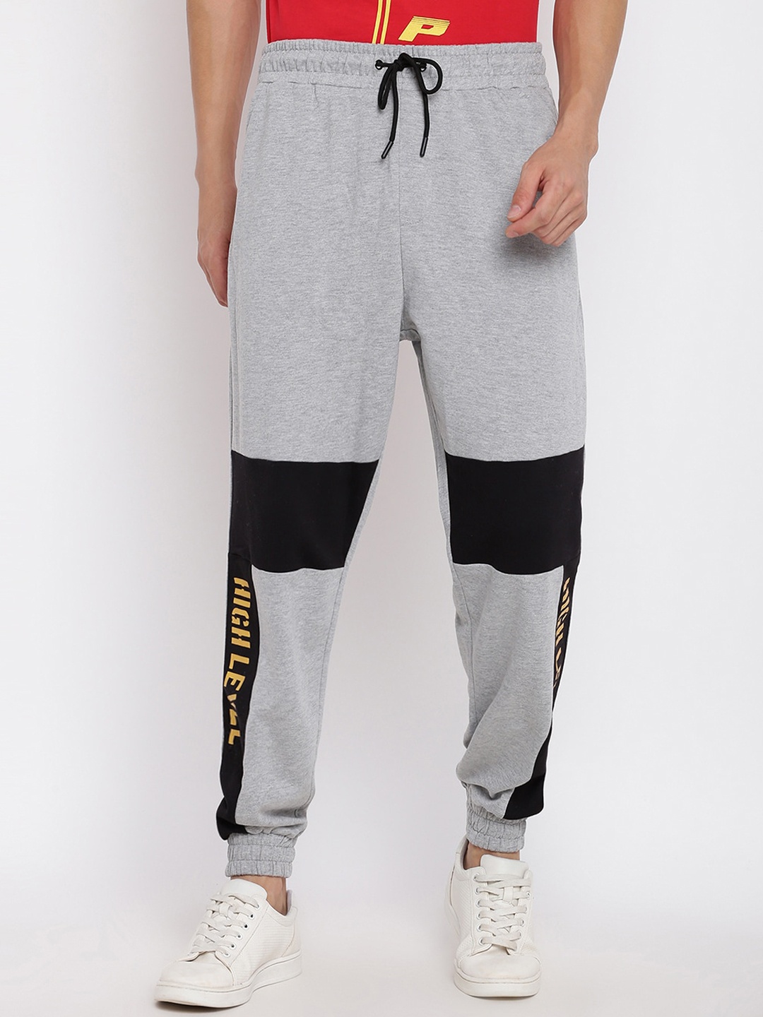 

abof Men Grey Joggers Trousers