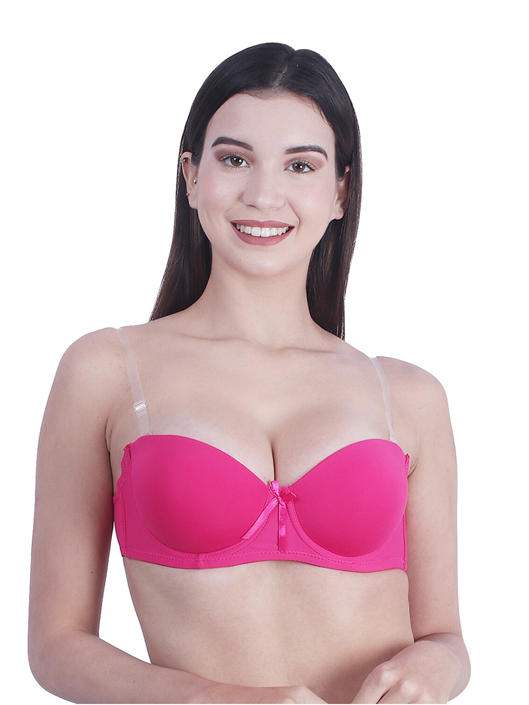 

BRACHY Women Pink Underwired Lightly Padded Balconette Backless Bra