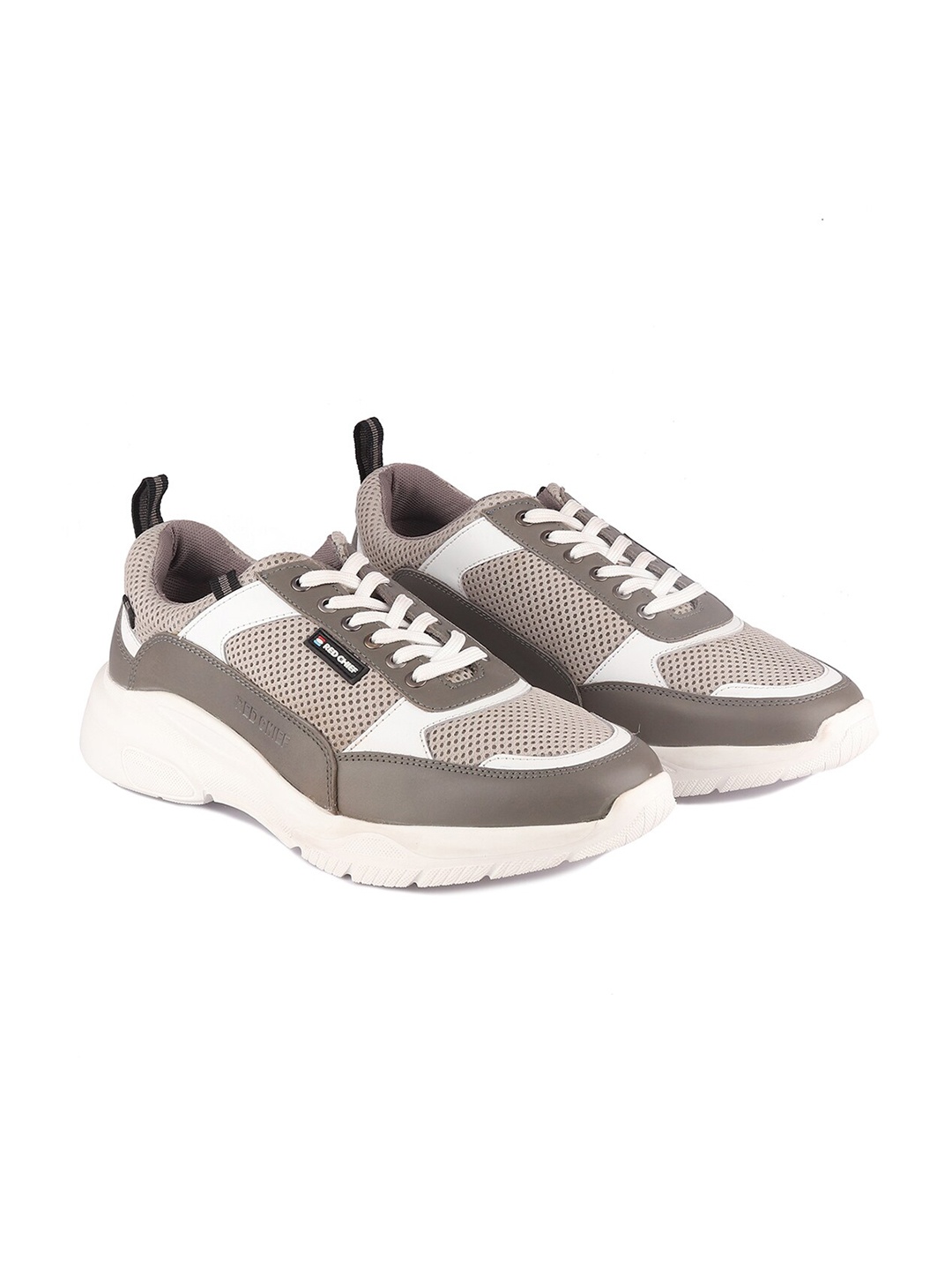 

Red Chief Men White Colourblocked Leather Sneakers