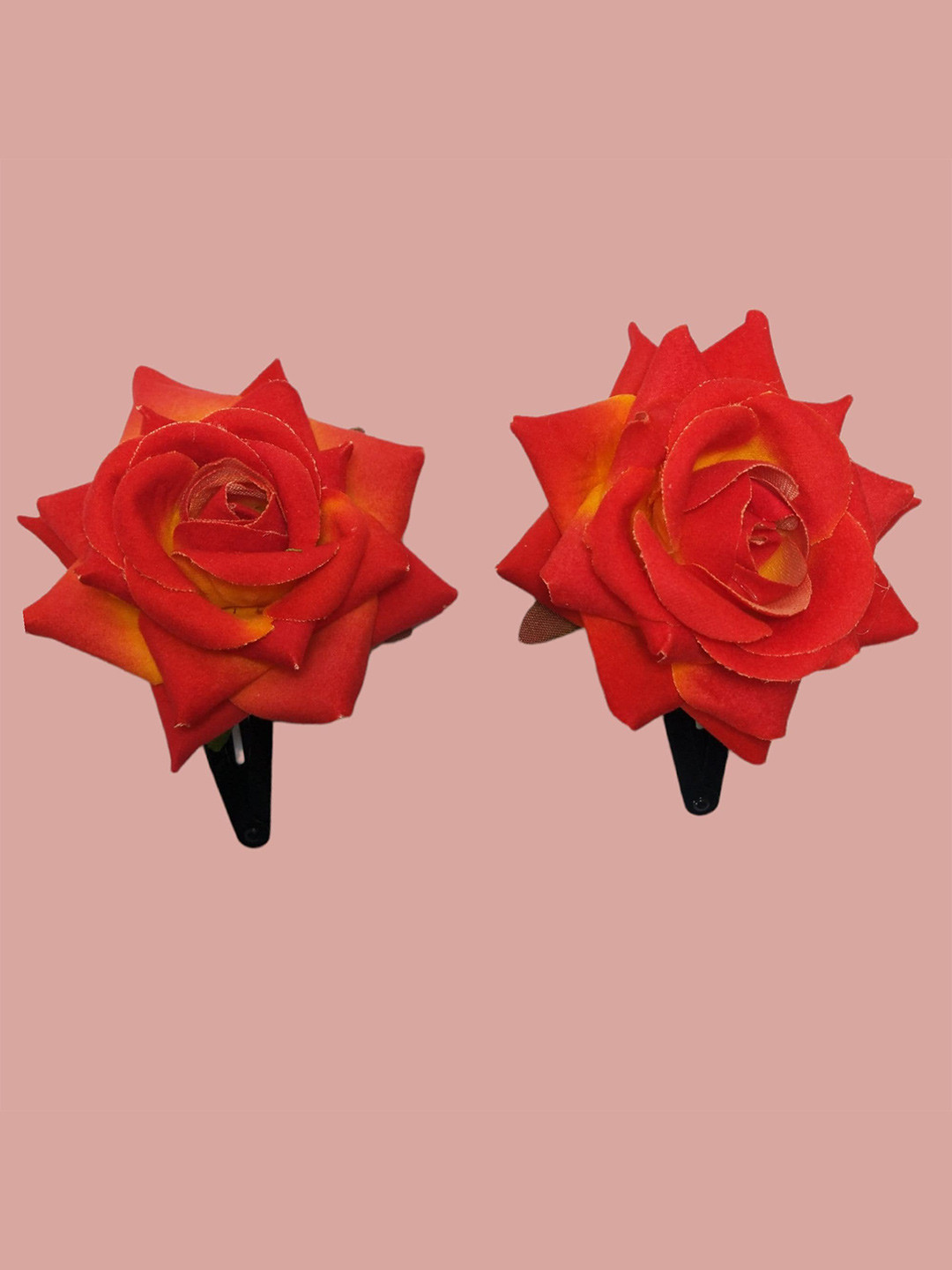 

LYF5STAR Women Set of 2 Tic Tac Hair Clip, Orange