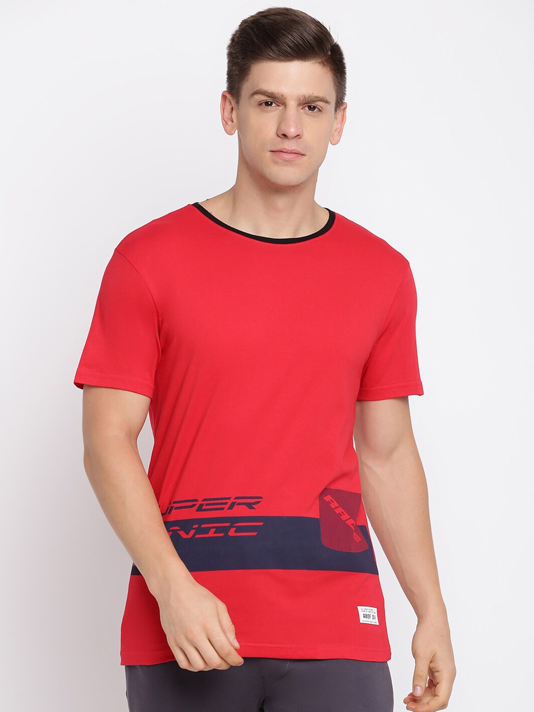 

abof Men Red T-shirt